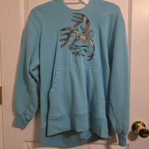 Legendary Whitetails Teal Sweatshirt with Deer Design
